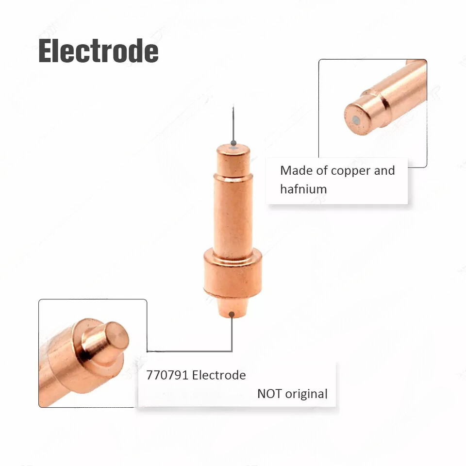 24pcs Plasma Tip 40A Electrode O-Ring for Hobart Airforce 40i Cutter XT40R Torch
