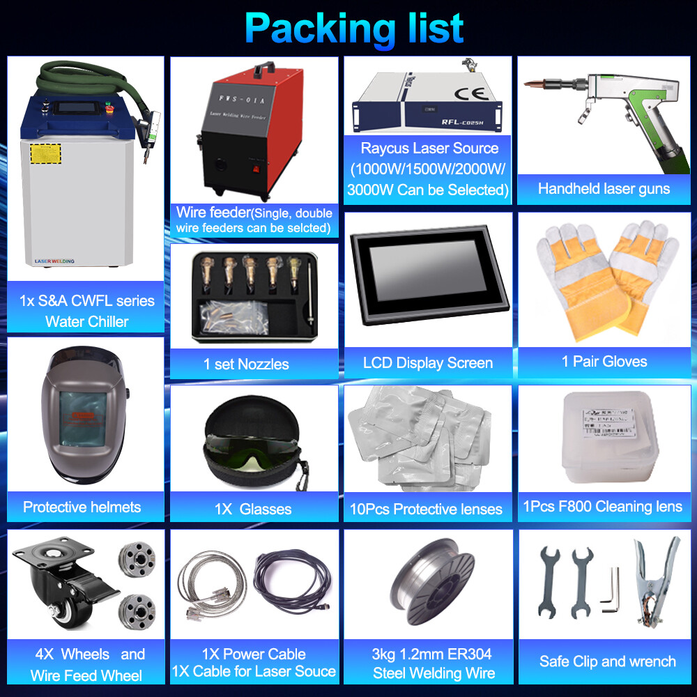 Raycus C025H Metal Laser Welder Double Pendulum System Cleaning Machine
