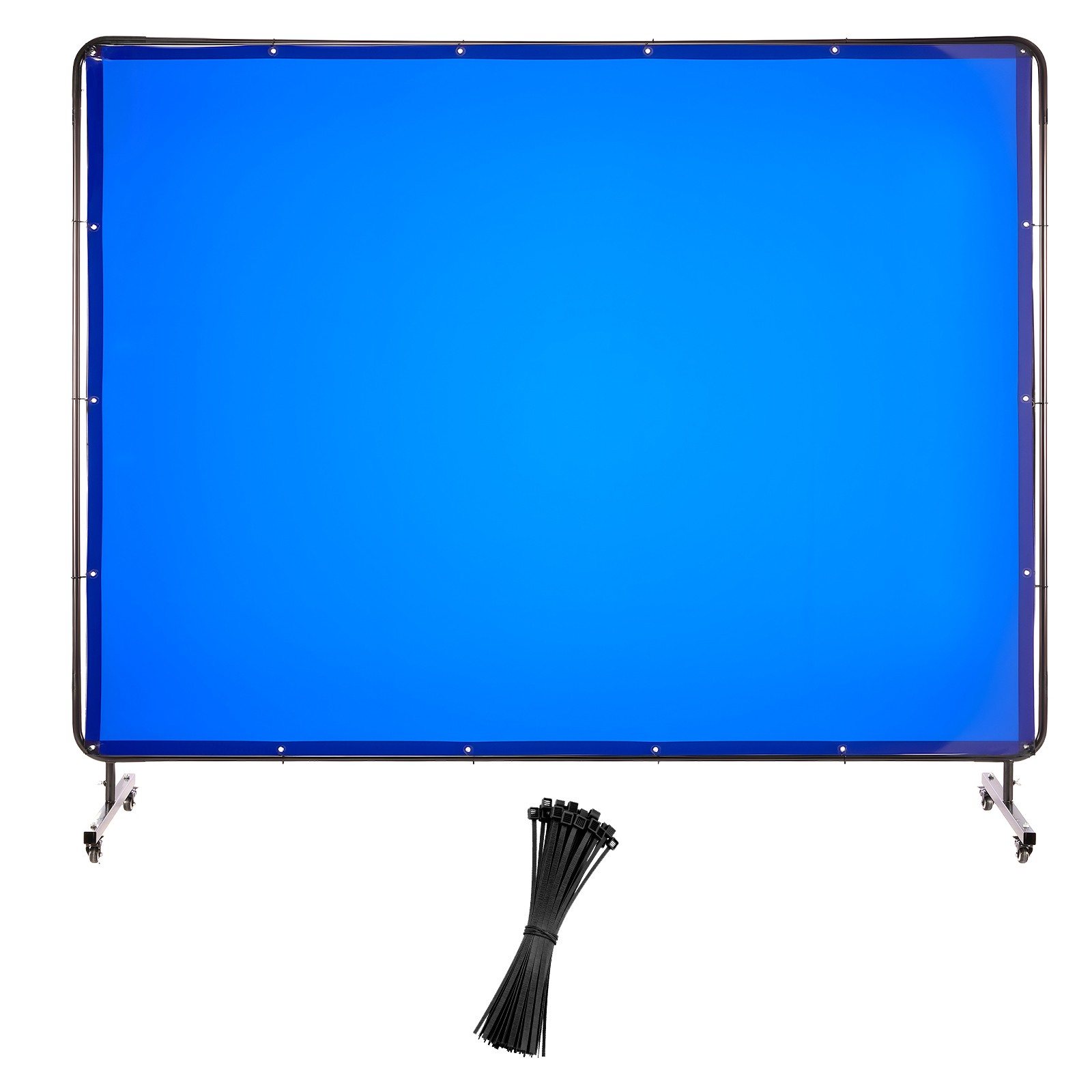 Uimoso 6 x 8 FT Flame-Resistant Vinyl Welding Curtain with Frame