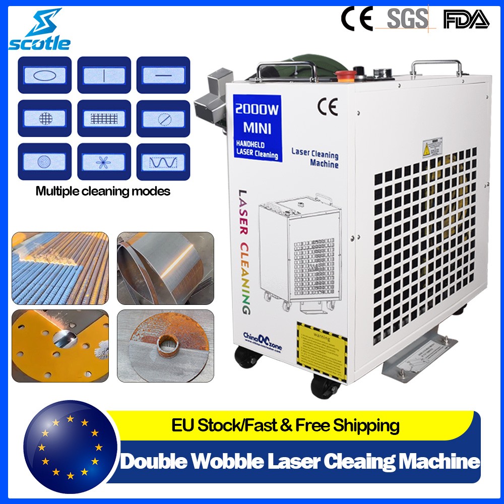 BWT 2000W Fiber Laser Rust Remover Paint Oxidation Coating Cleaning Machine
