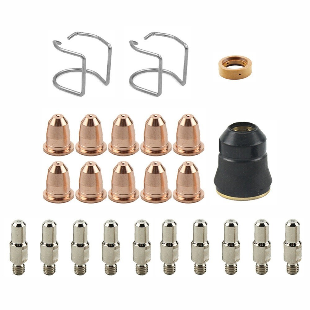 For Chicago Electric 95136 24* Plasma Cutter Electrodes Tip-Cup Consumables Kit