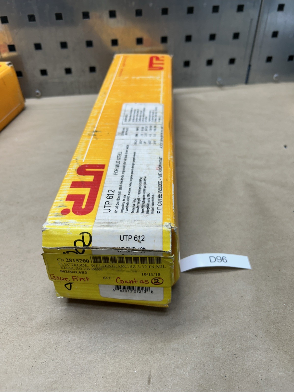 UTP Maintenance by Voestalpine UTP 612 Alloy Stick Electrode 3/32″x14″, 10lbs