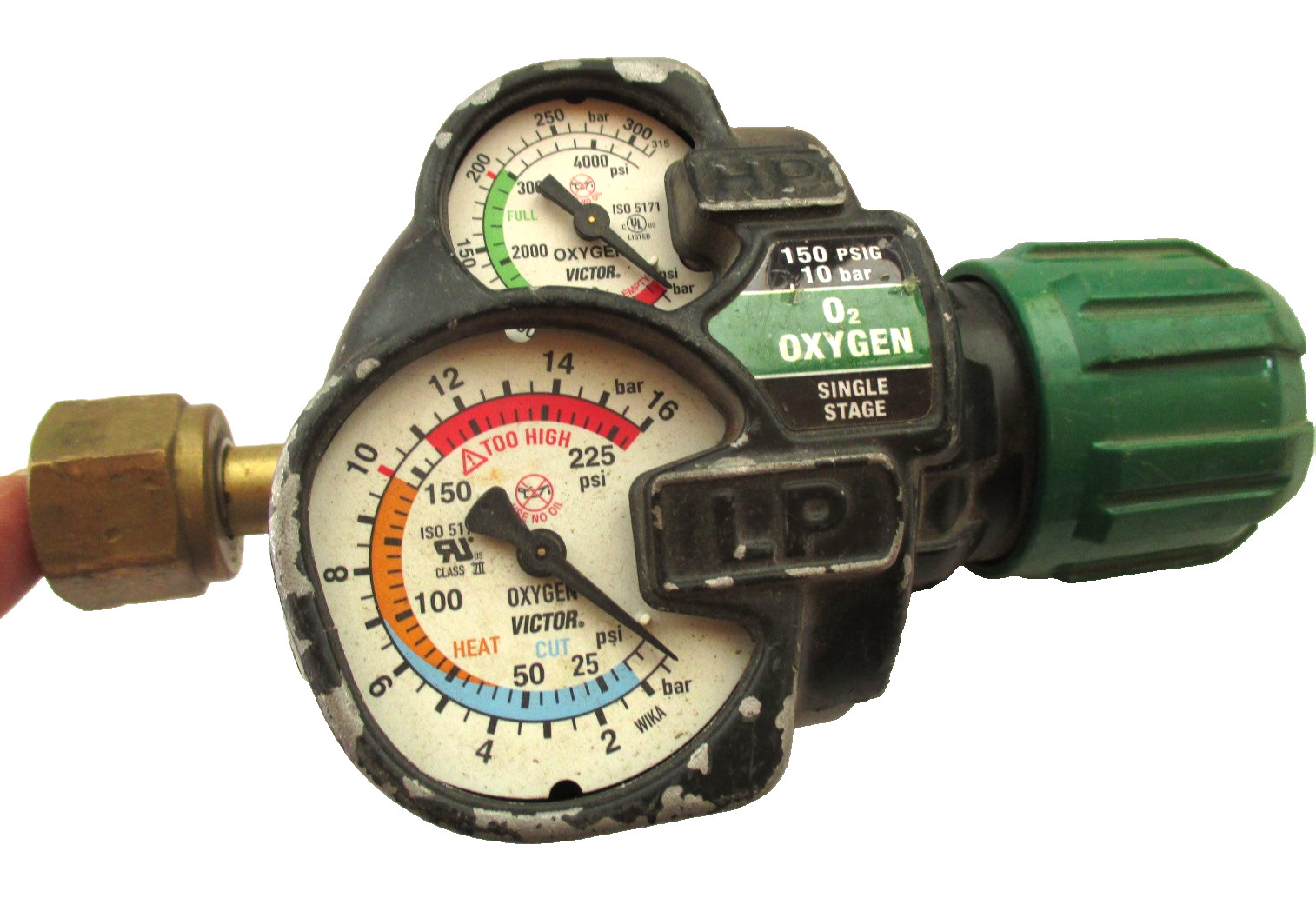 Victor Edge Oxygen Welding Gas Flow Regulator ESS42-150-540. O2
