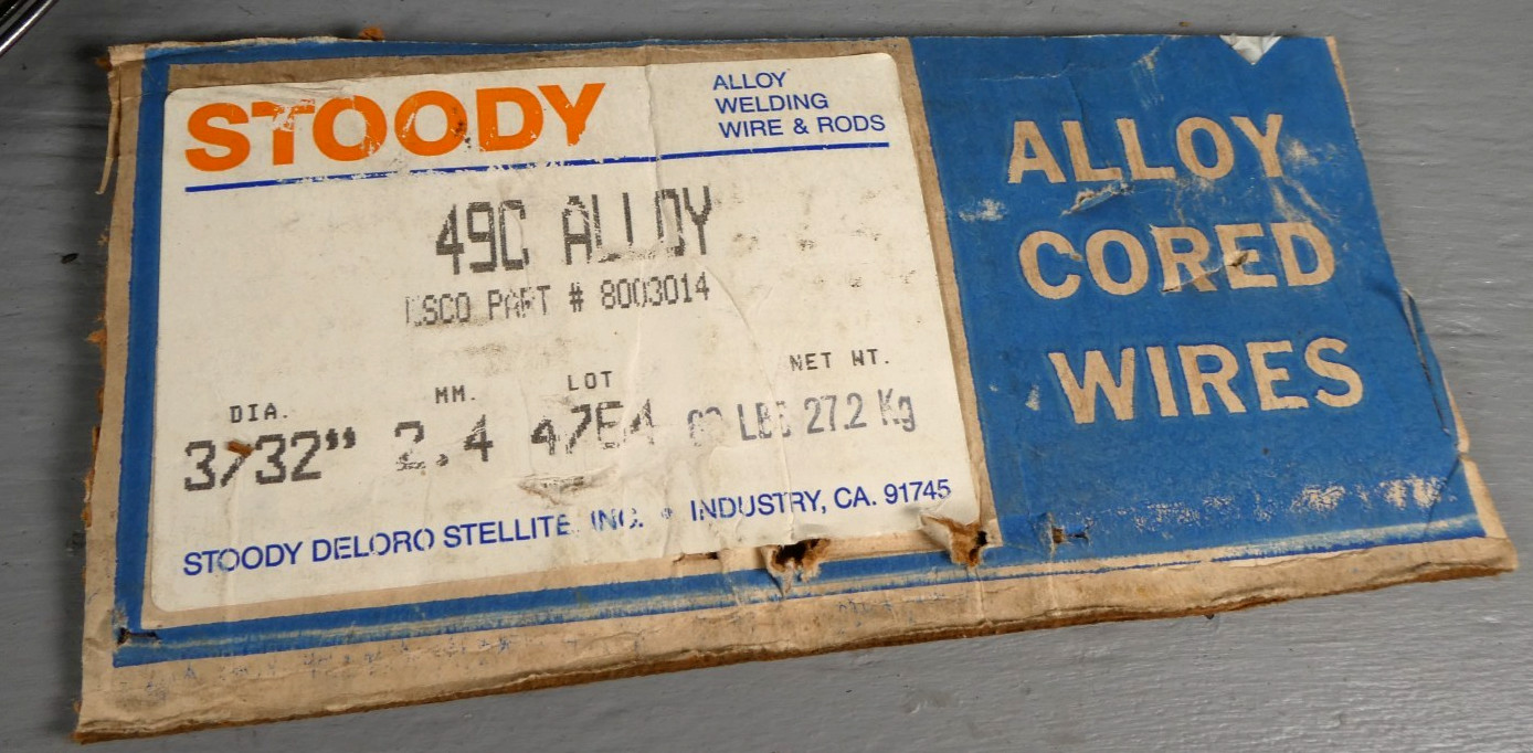 STOODY 49C 3/32″ Electrode Hardfacing Welding Rod / Wire – 5 3/4 lbs. Coiled