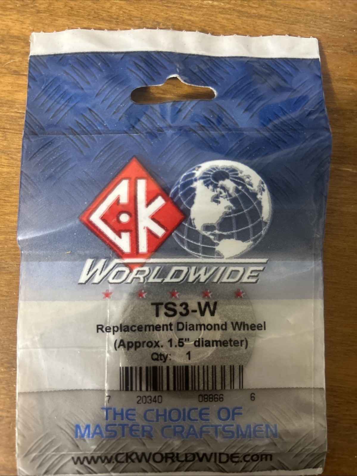 CK TS3-W Replacement Diamond Wheel Approx. 1.5″ diameter . Tungsten Grinder