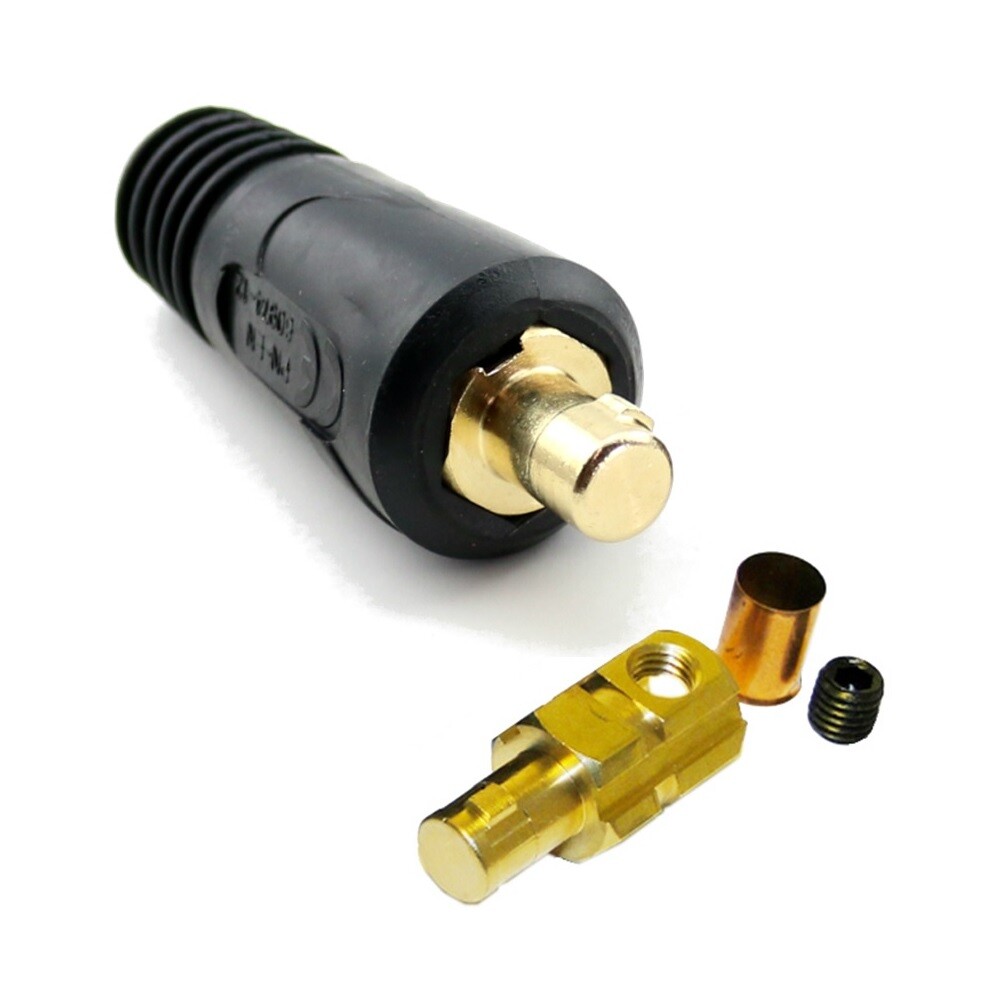 WeldingCity® 2-AWG Welding Cable 300A Clamp Stick Holder Dinse Plug | US Seller