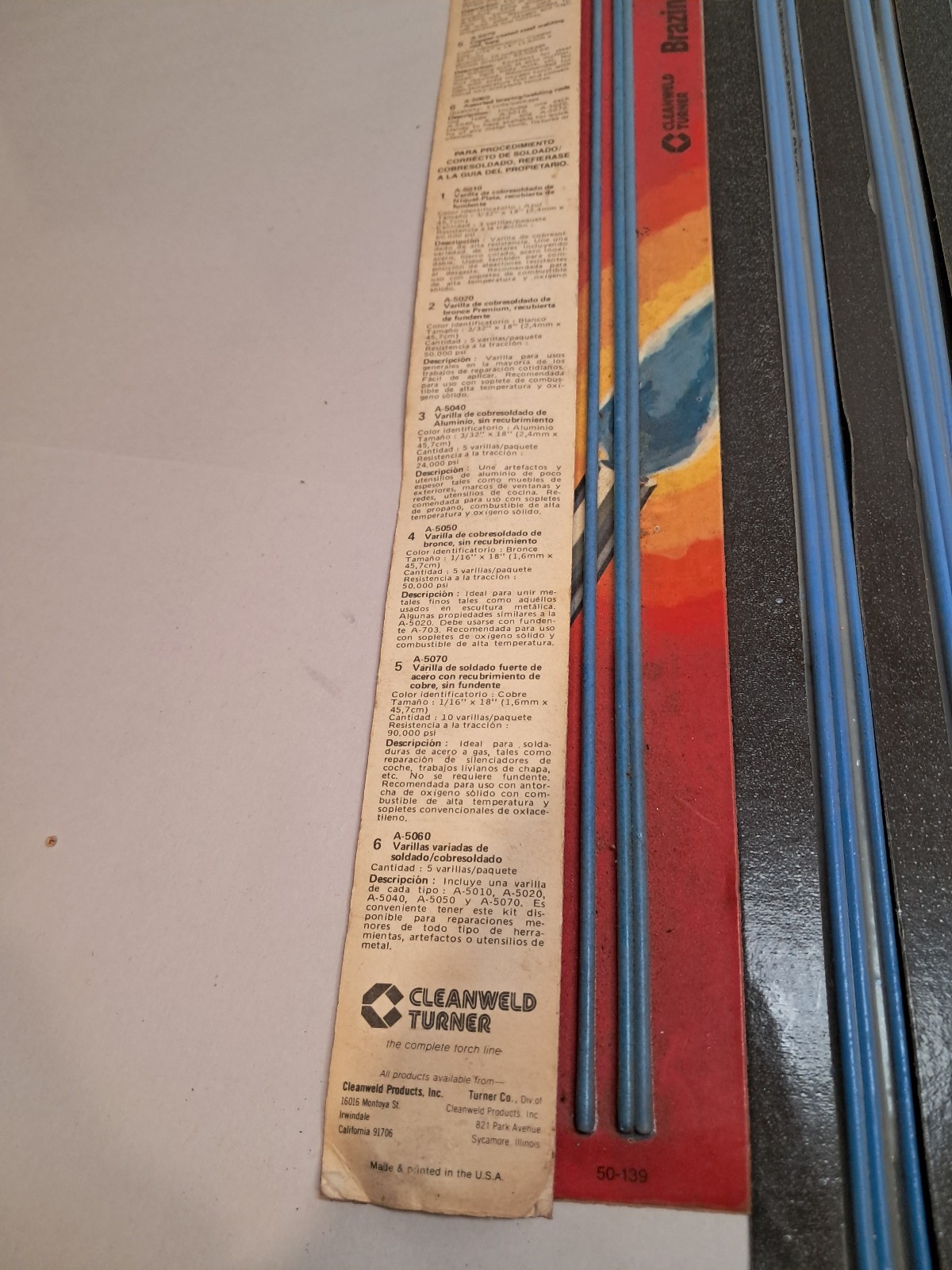 Large lot of Nickel Silver Brazing / Welding Rods
