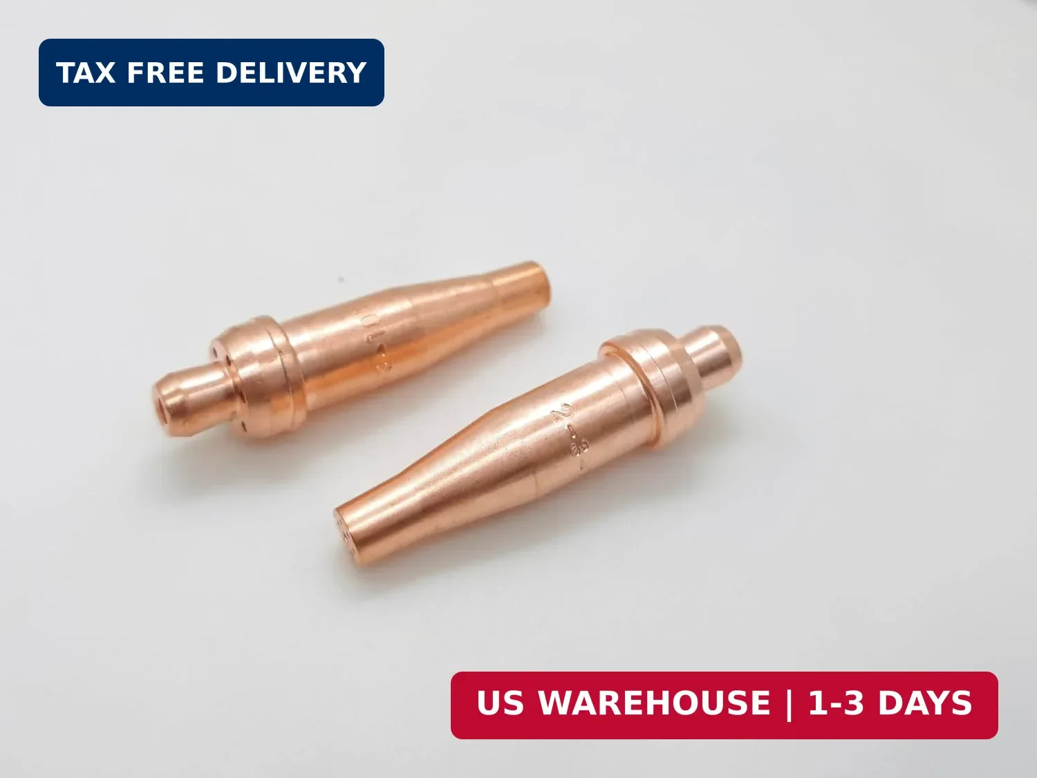 Acetylene Cutting Tips Victor Style Size 2 and 3-101 for Oxy Fuel Cutting Torch