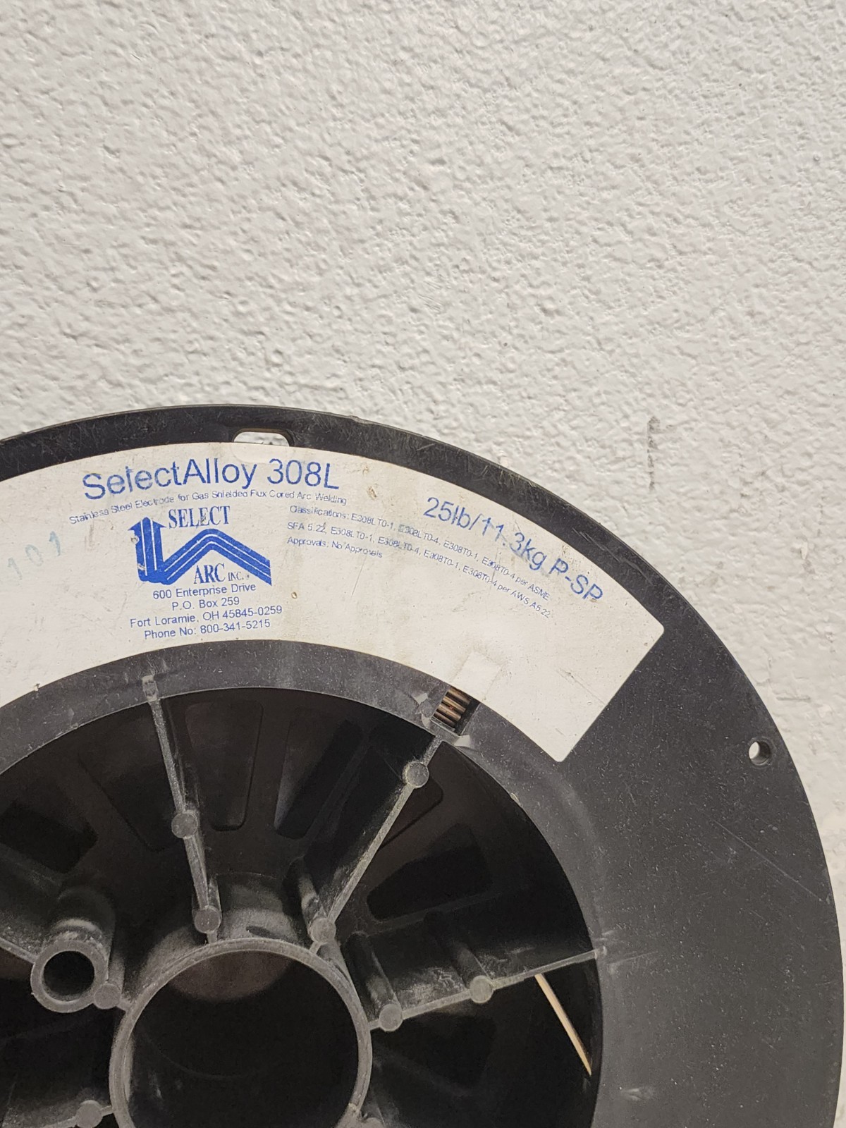 SelectAlloy 308L 2.4mm 25lb Wire. Stainless Steel.