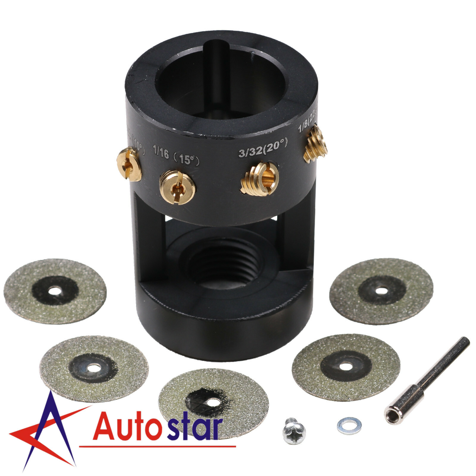 New Tungsten Grinder & Sharpener Multi-Angle Offsets Head Tool For TIG Welding