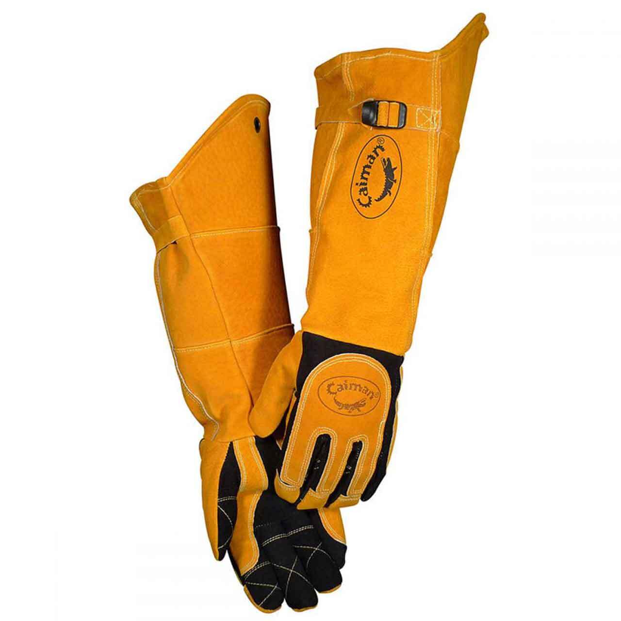Caiman 1878 American Deerskin Kontour Pattern Padded Cuff MIG Stick Glove X-LRG