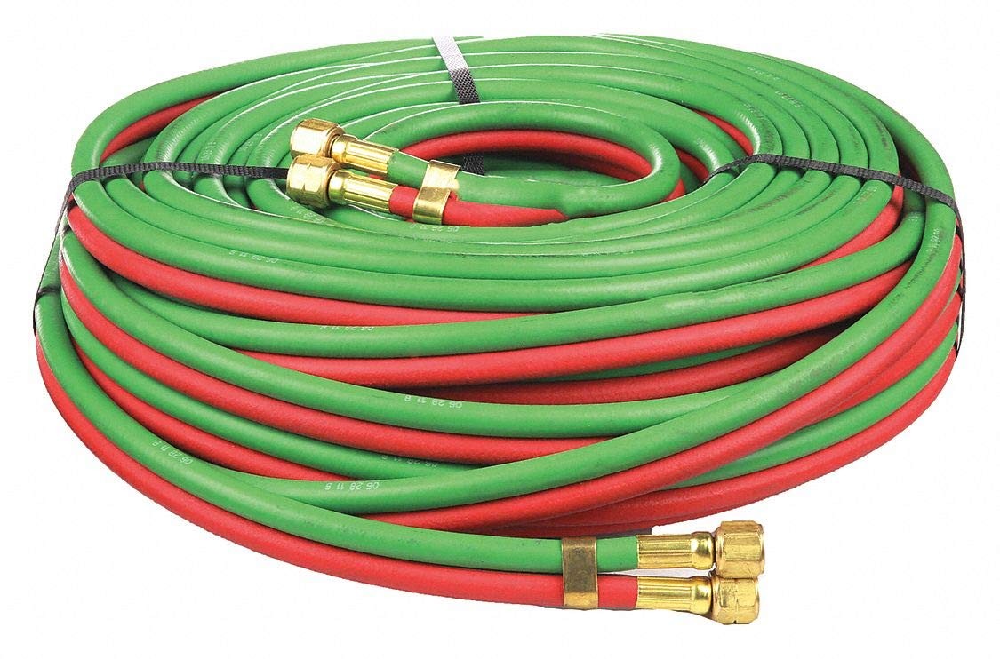 RADNOR WELDING HOSE RAD64003327, 1/4″ , 100′ L, BB FITTINGS, GRADE R *SHIPS FREE