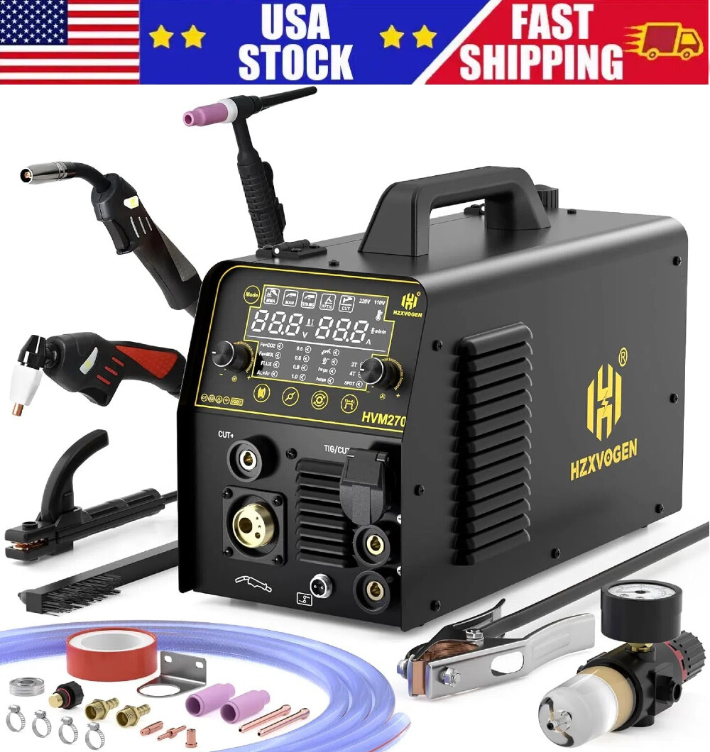 6 in1 MIG/CUT/TIG/MMA Welder 250A 220V Welding Machine Plasma Cutter HOME USA