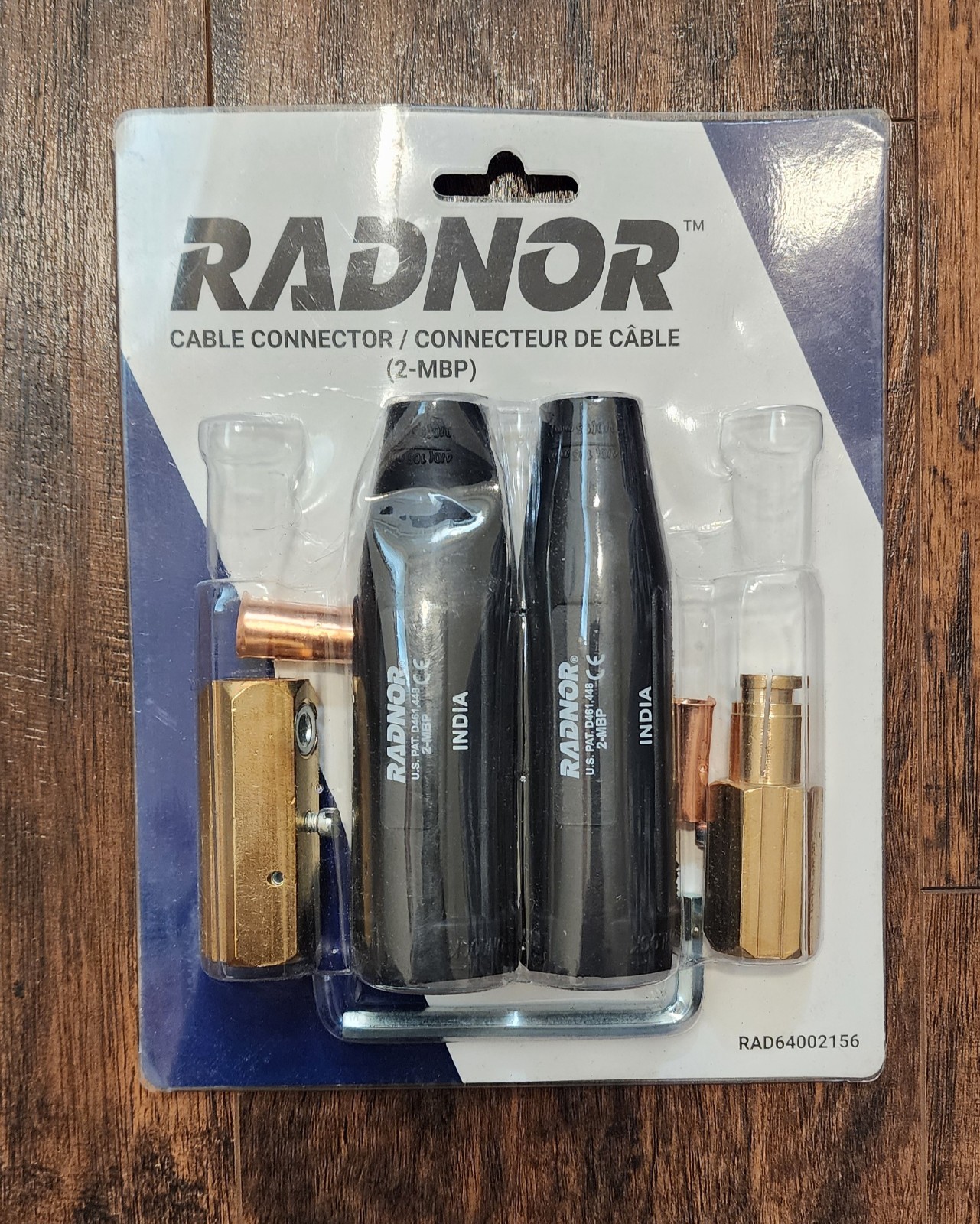 Radnor Tweco Style Cable Connector 2-MBP RAD64002156 Heavy Brass Construction