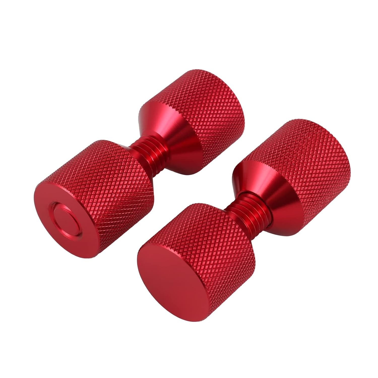 1-1/8″ Two Hole Flange Alignment Pin Set with Anodized Oxide Finish, 2 PCS Red