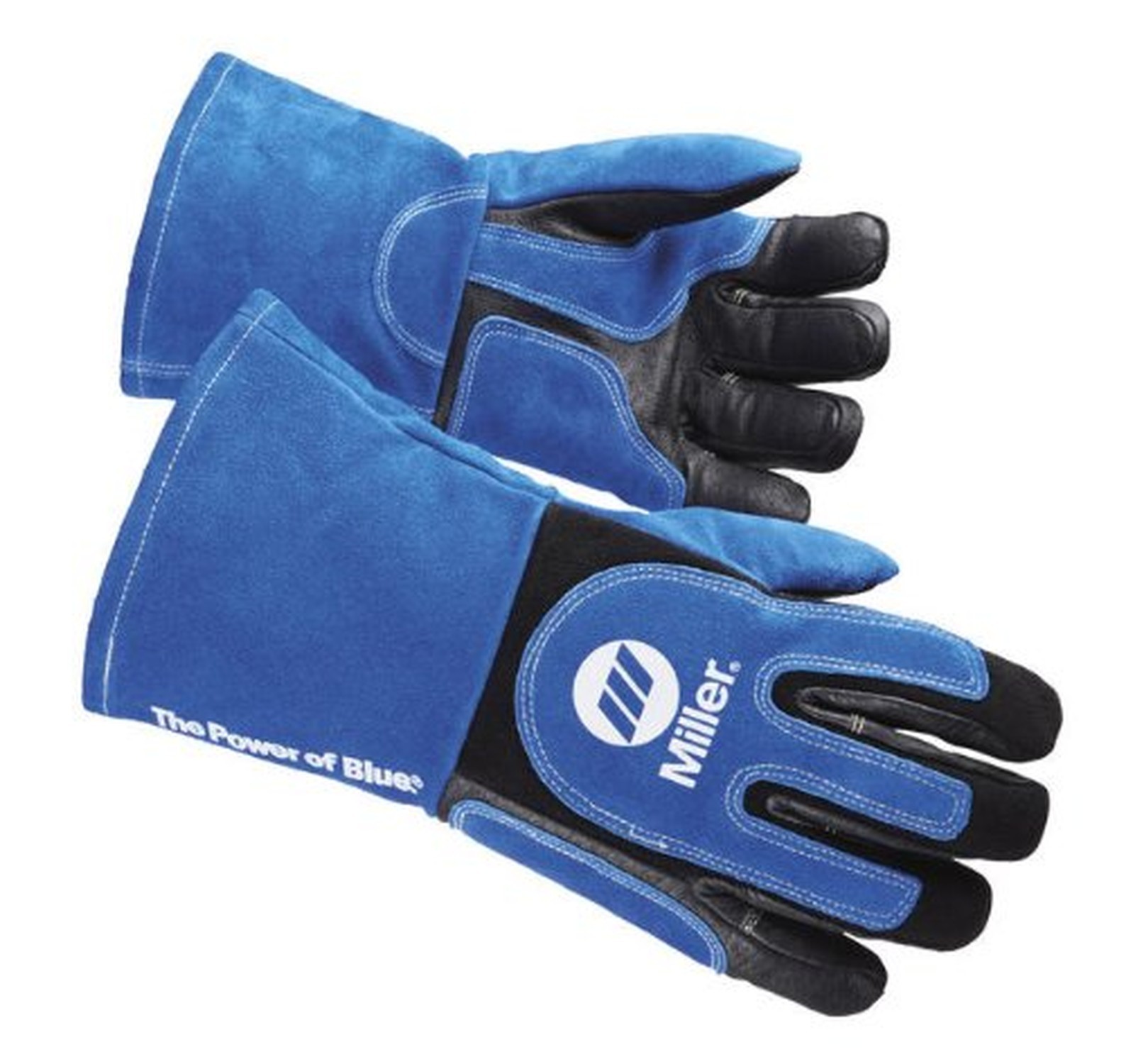 Welding Gloves, 3D, Wing, 13In, Blueblack, PR Large (Pack of 1)