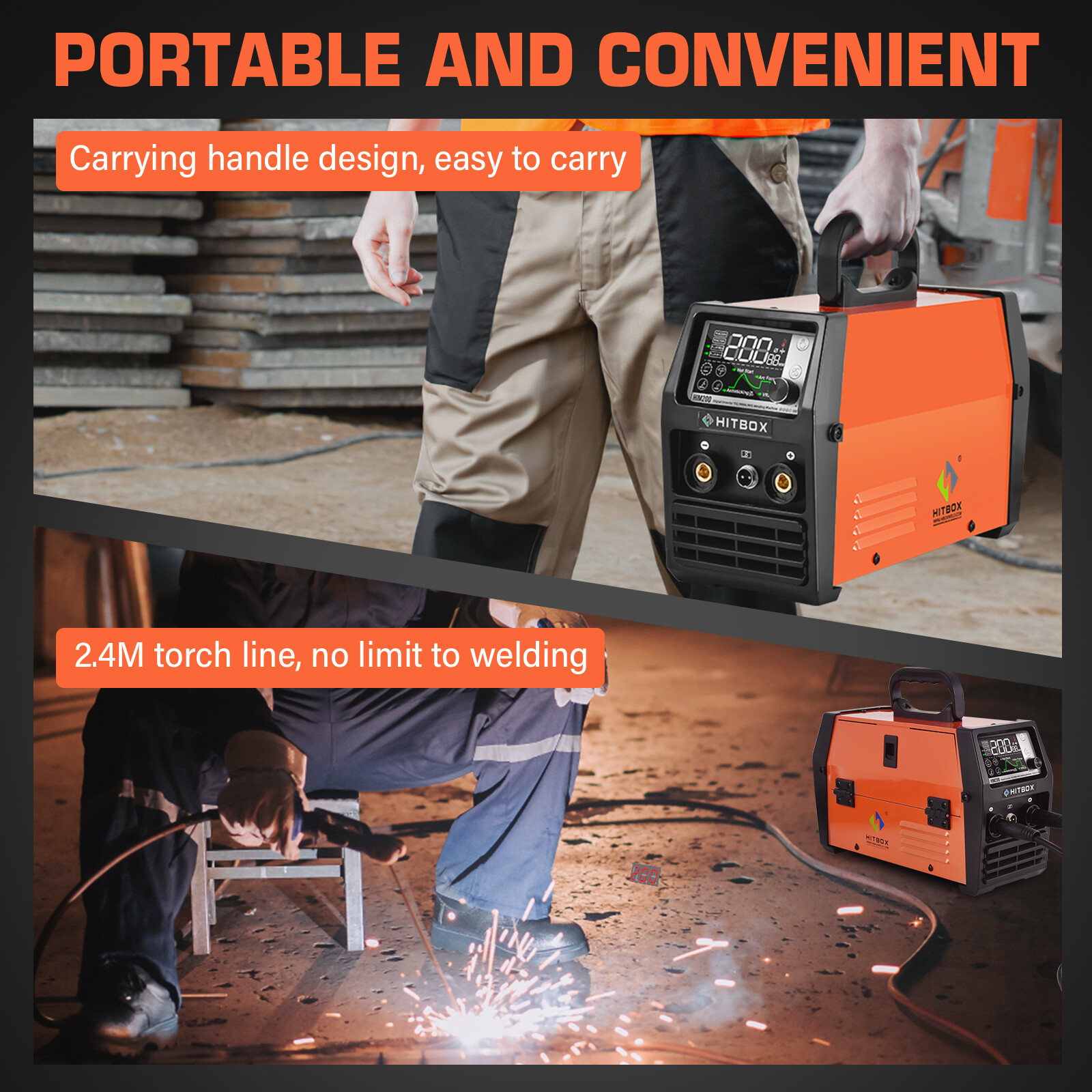 4 in 1 Gasless MIG Welder 110V/220V 140A ARC Lift TIG IGBT Inverter Welding