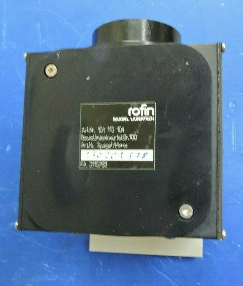 Rofin Baasel Lasertech GR-100 Laser Spiegel Mirror 101113104 Housing Assembly