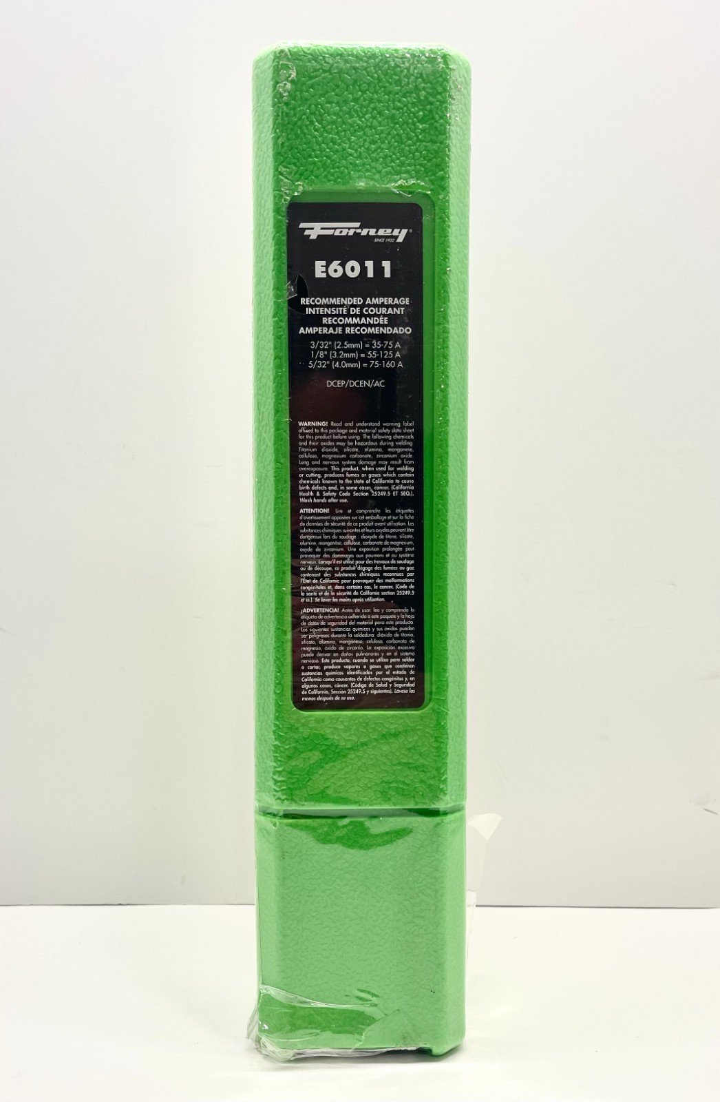 NEW – Forney 5/32 in. E6011 Mild Steel Welding Electrodes, 10lbs, 31310