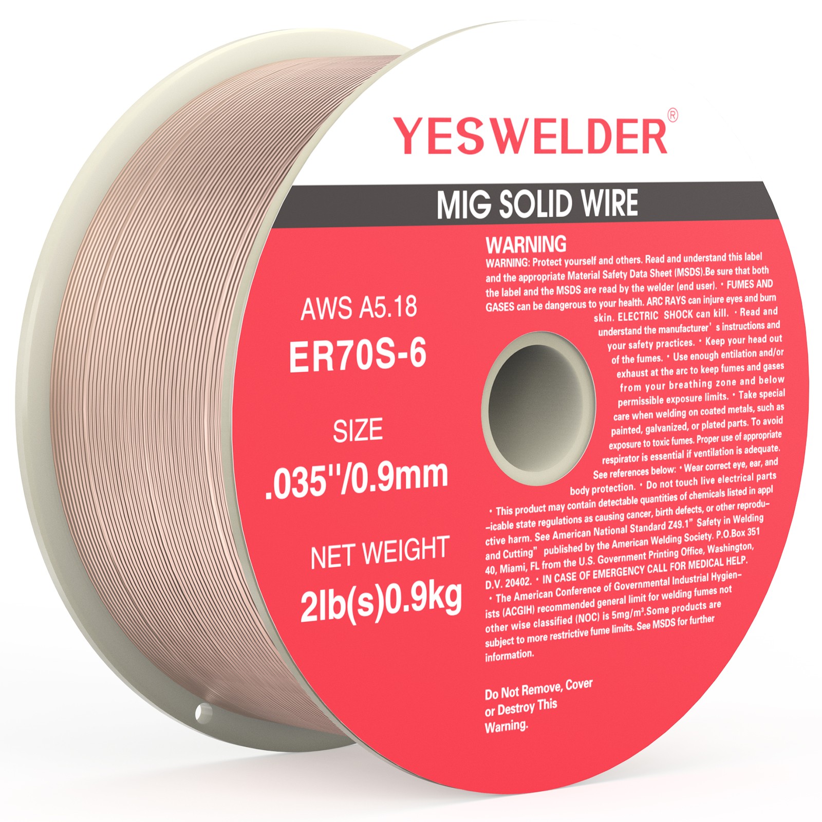 ER70S-6 MIG Wire .023 .030 .035 2/10/44LB Carbon Steel Solid Spool