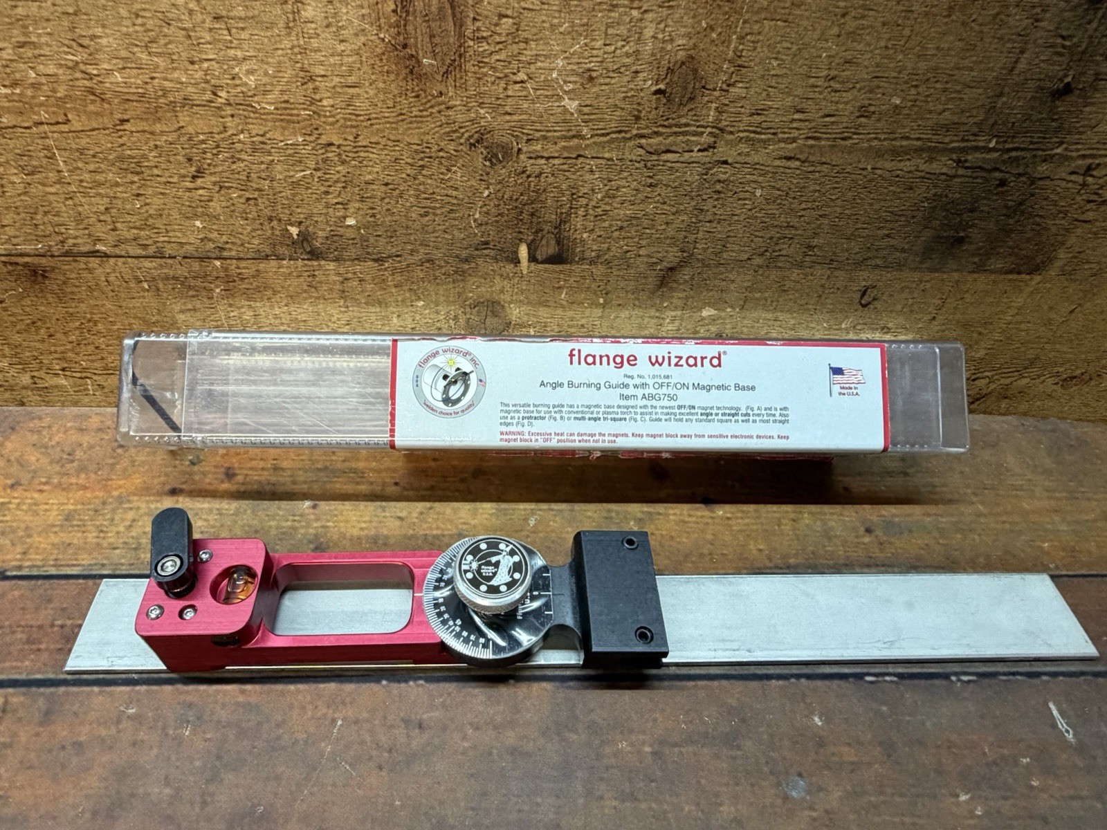 Flange Wizard abg750 Multi-Use Magnetic Angle Burning Guide New