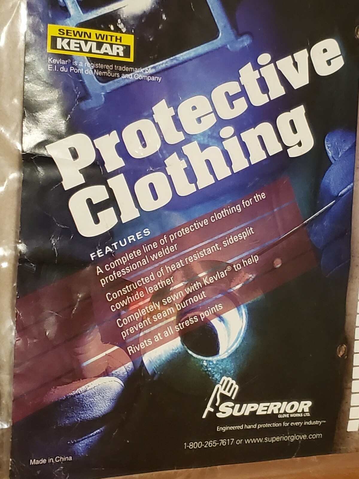 Superior Welder Weld Welding Leather Bib Apron 18″ X 24″ Tan Color AL1823
