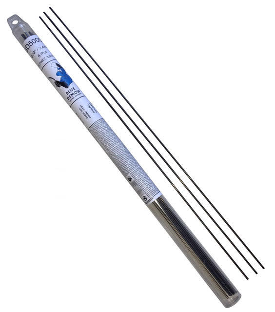 Alloy 5000T 3/32″ TIG Rods for Cast Iron Repair 8 Rods Blue Demon