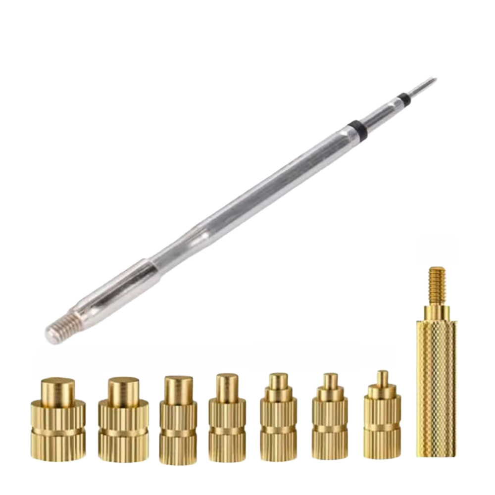 Brass Nut Insertion Tool for Consumer Electronics and Automotive Plastics M2-M6
