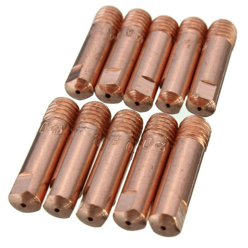 MB 15AK MIG MAG Welding Torch Contact Tip M6 Copper Gas Nozzle 0.6/0.8/1.0/1.2mm