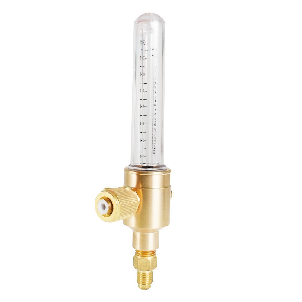 New Nitrogen Flow Meter Max inlet Pressure 50 PSIG Brass Body Construction US