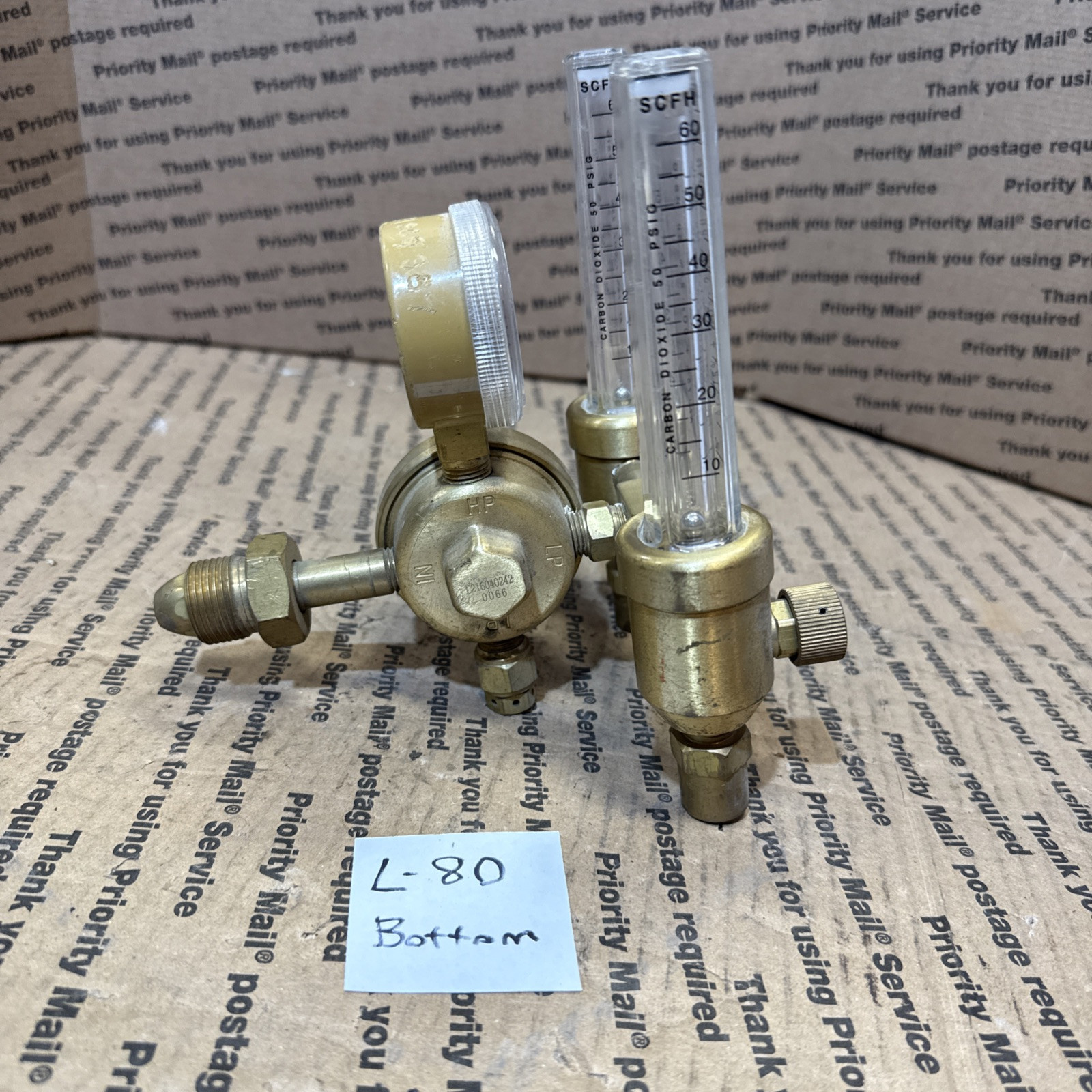 Centec 196AR-60 Compressed Gas Regulator Used Free Shipping Has Engraving