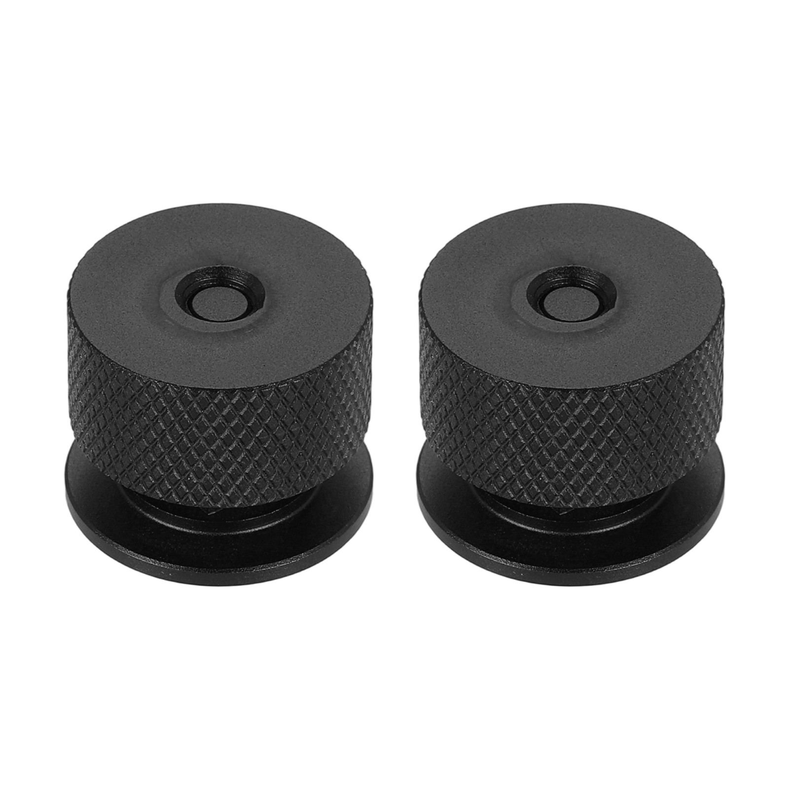 2Pcs Welding Hood Helmet Fasteners Inside Anti-Slip Rubber Pad w Hole Black