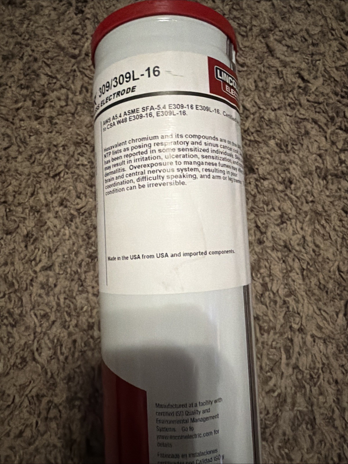 Excalibur E309-16 Lincoln Electric Stainless Steel Welding Rod 5/32″x14”