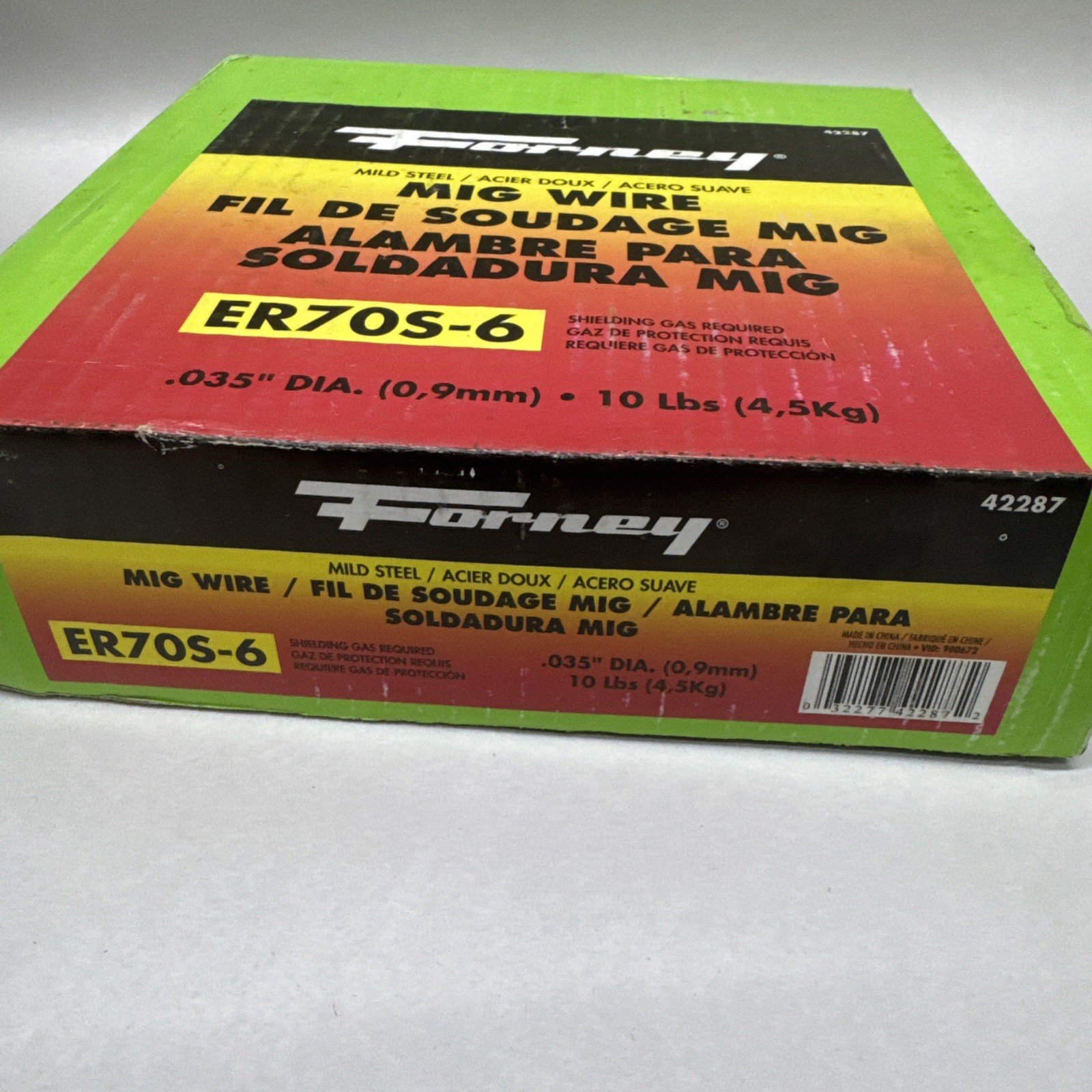 Forney 42287 Welding Wire 10lb Spool .035 Diameter Mild Steel Mig Welder ER70S-6