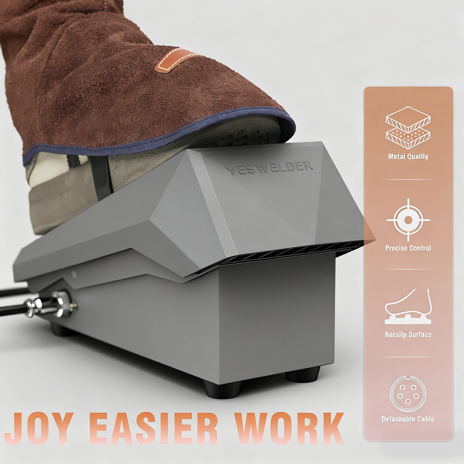 Foot Pedal Compatible with TIG-250P AC/DC, machines with 5-pin torch controls
