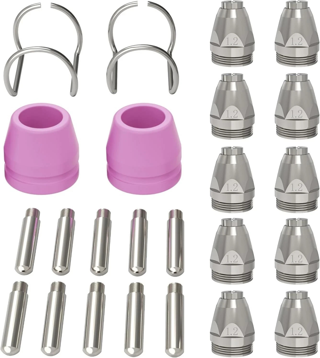 ARCCAPTAIN AG-60 Plasma Cutter Torch Consumables, .045” 24PCS-.045″, Ag60