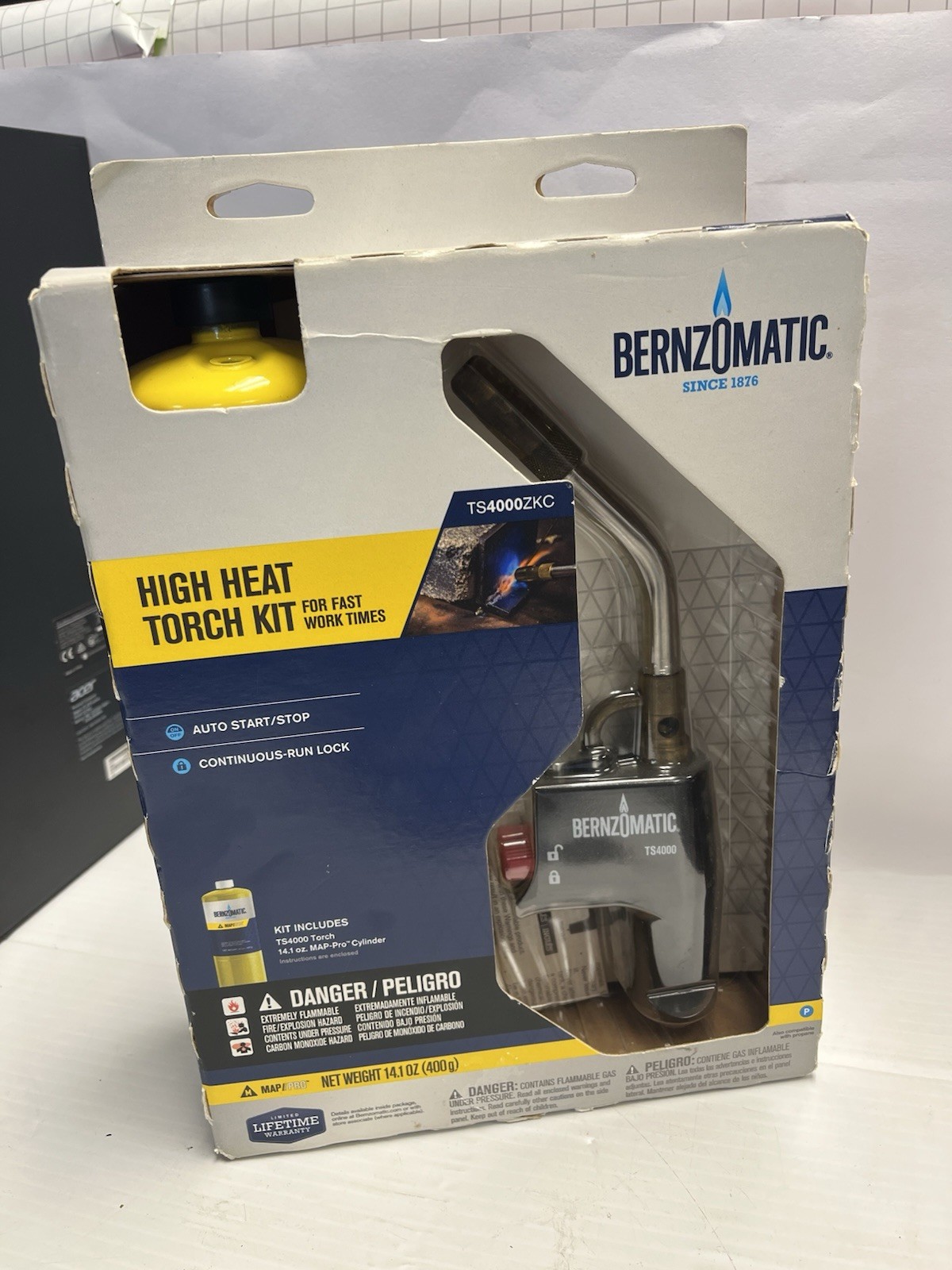 Bernzomatic TS4000ZKC Advanced Performance High Heat Torch Kit – Factory Sealed