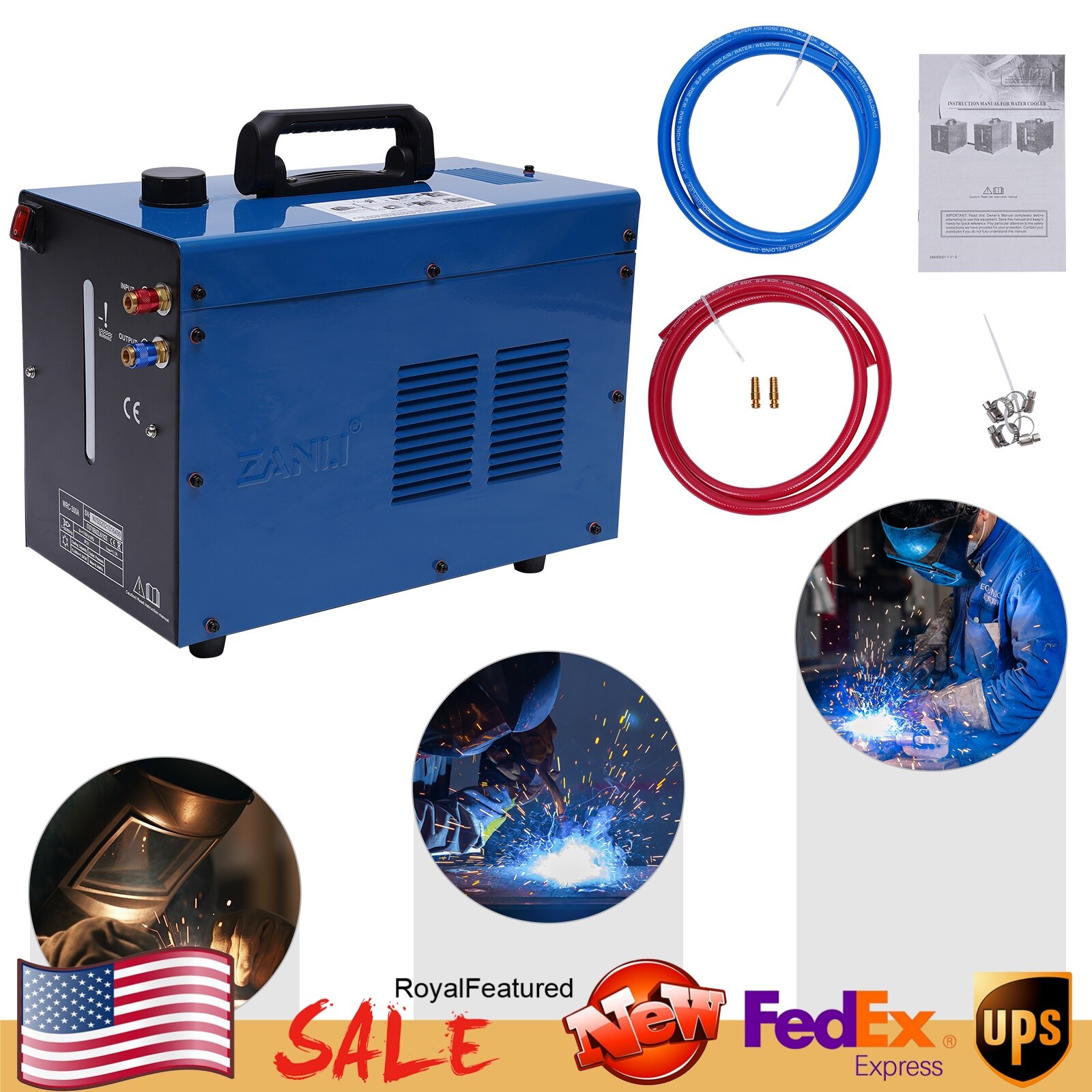 WRC-300A TIG Welder Water Cooler TIG Welder Torch Cooling System 110V 370W