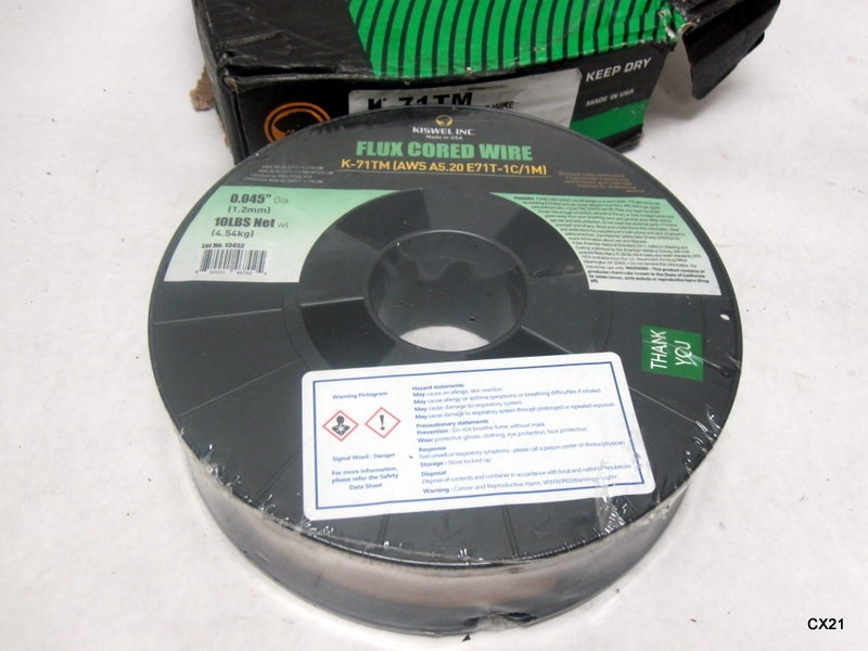 Kiswel K-71TM Flux Cored Arc Welding Wire 0.045″ 1.2mm 10lbs