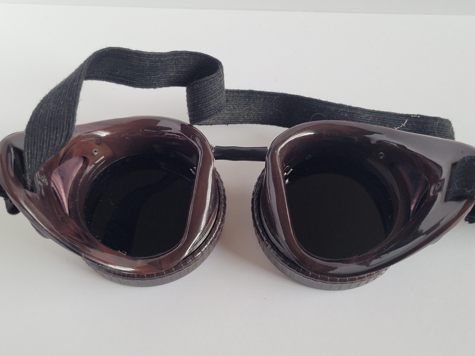Vintage Willson Tinted Welding Steampunk Cup Safety Goggles WAW10 WW5 w Box Used