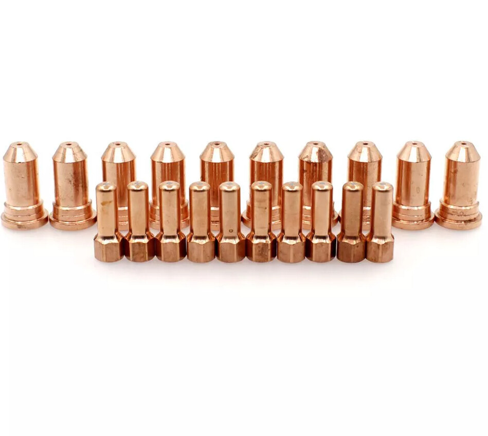 20pcs Plasma Cutting Electrode 52556 Tip 51248.15 1.5mm for PT-100 IPT-100 Torch