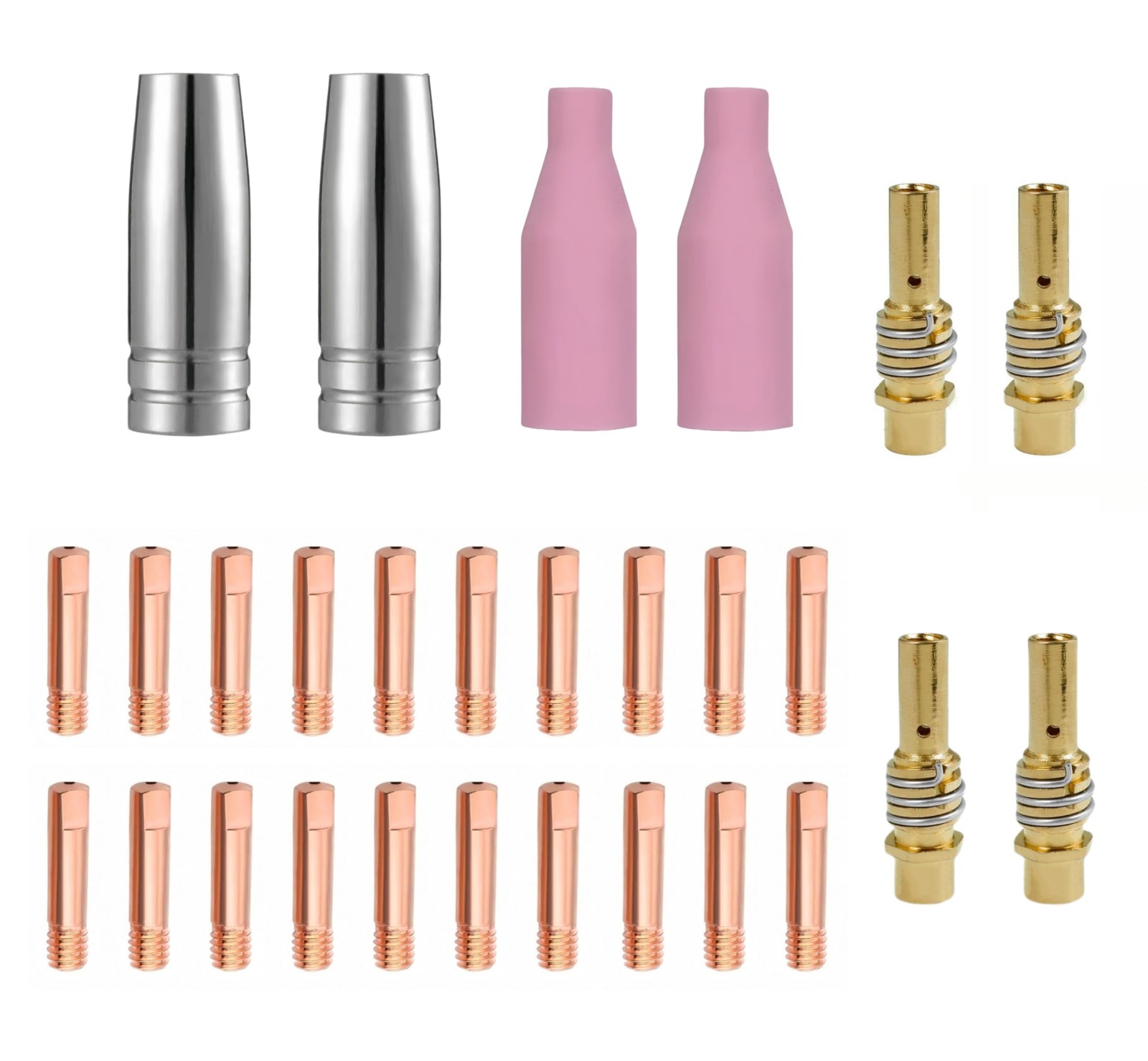 Mig 28-Pack MB15 15AK welding Accessory Kit Welding Tips 0.035″ 0.9mm,Cerami