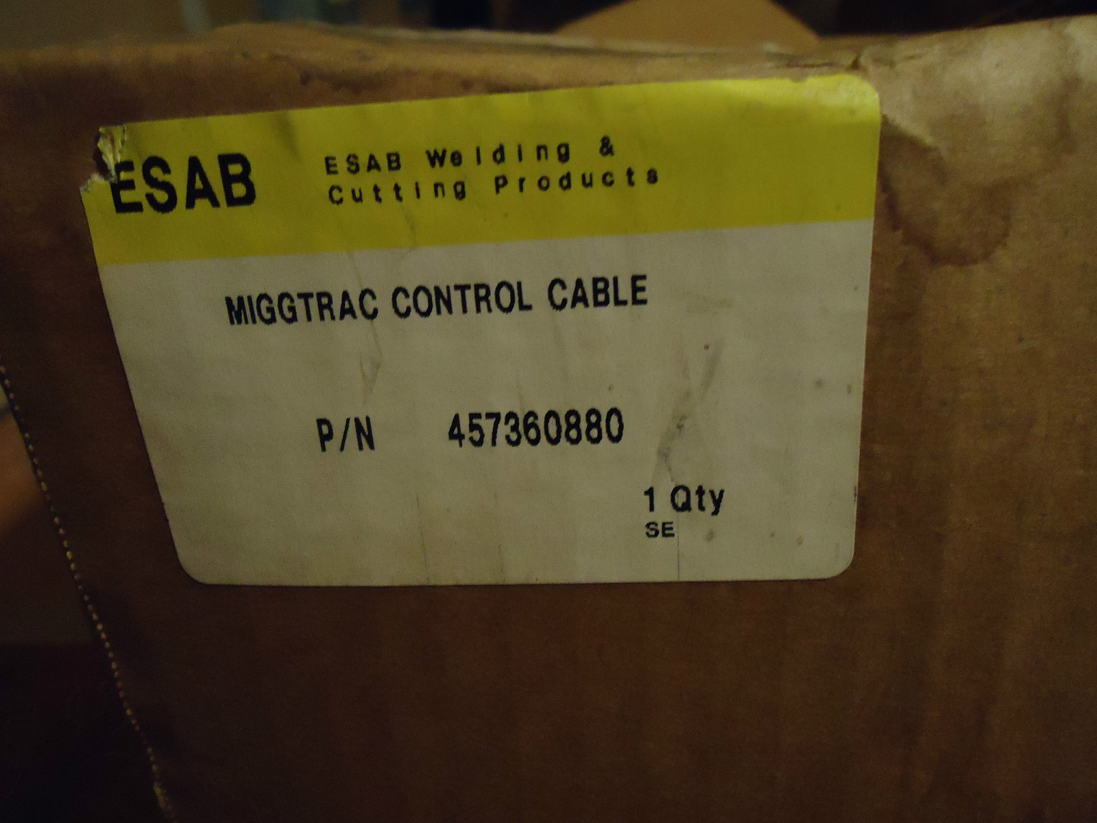 ESAB MIGGTRACK CONTROL CABLE 16.5FT PART #457360880 NEW IN ESAB BOX