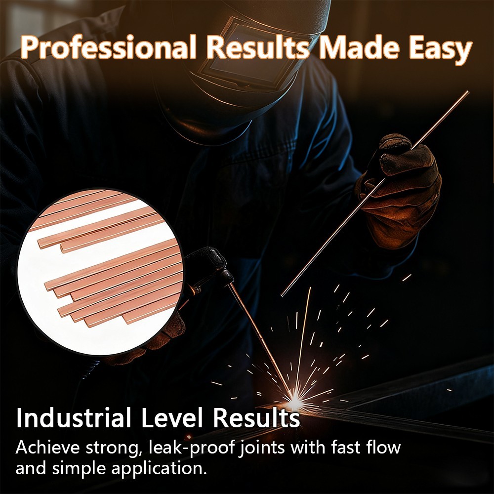 10-40 Sticks 15% Silver Brazing Rod BCuP-5 for HVAC & Industrial Applications