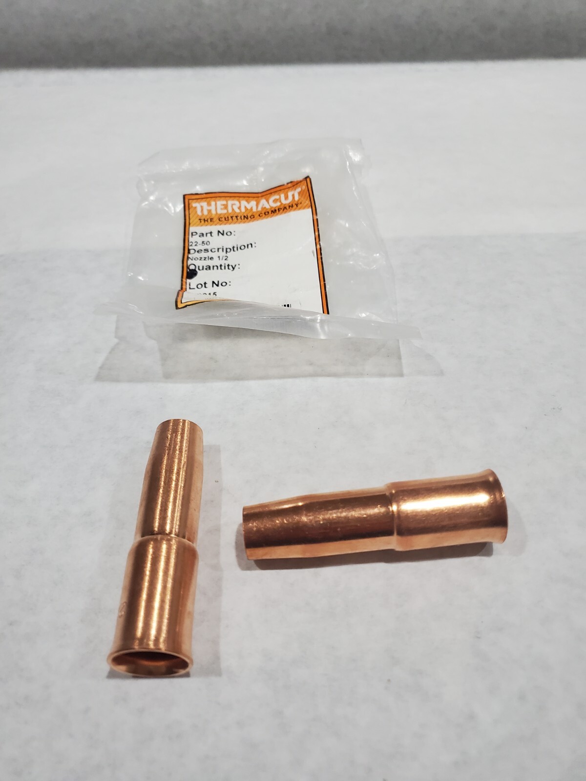 Thermacut Tweco 22-50 1/2″ Nozzle Lincoln Slip On Mig Welding Gun Package of 2