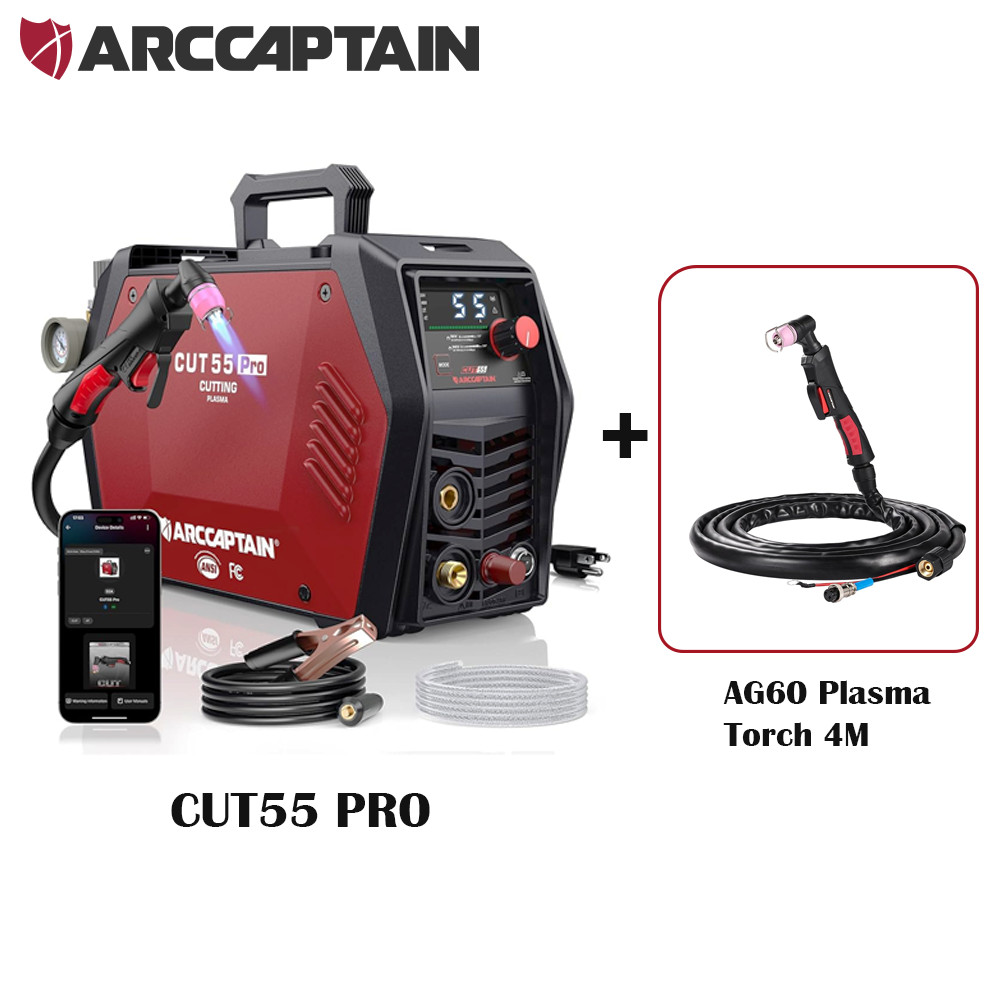 ARCCAPTAIN iControl CUT55 Pro Plasma Cutter APP Control 55 Amp Non-Touch 2T/4T