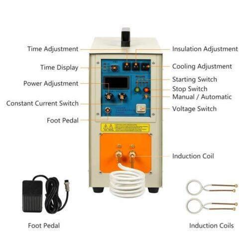 30-100 KHz 110V 15KW HT-15A High Frequency Induction Heater Furnace Welder
