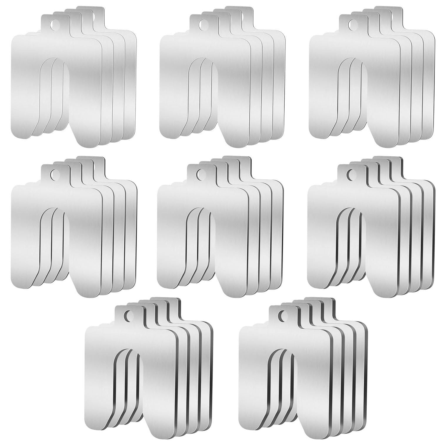 32PCS Stainless Steel Metal Shims Kit 2×2 Inch Slotted 0.001-0.075 Inch Corrosio