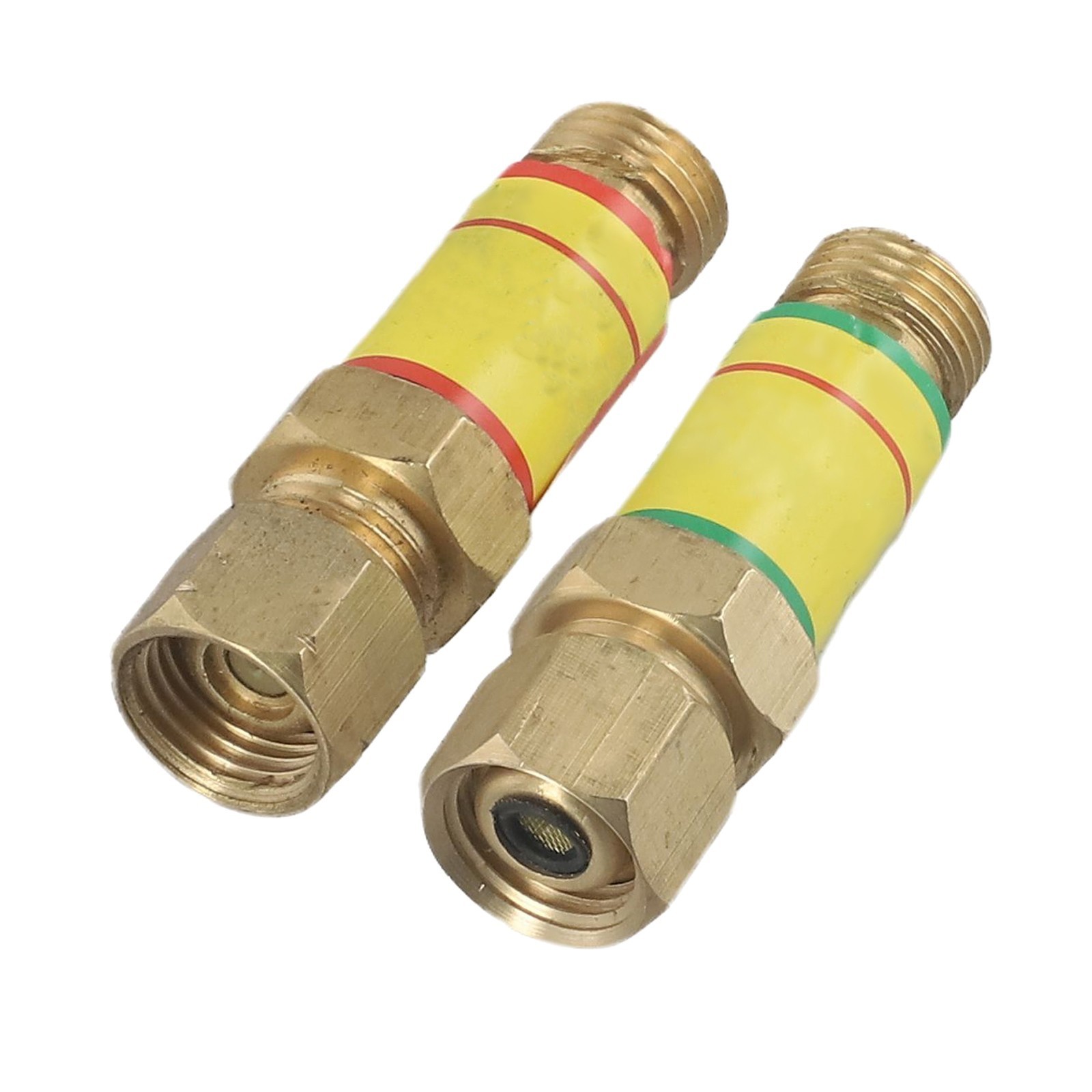 1 Pair Oxygen Acetylene Welding Check Valve Set Torch End W/Flashback Arrestor