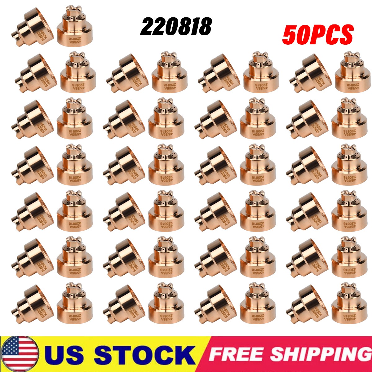 50pcs Plasma Shield 220818 compatible with Powermax 45XP/65/85/105 Plasma Torch